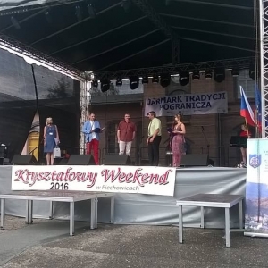 Uroczyste otwarcie drugiego dnia Jarmarku Tradycji Szklarskich i Kryształowego Weekendu
